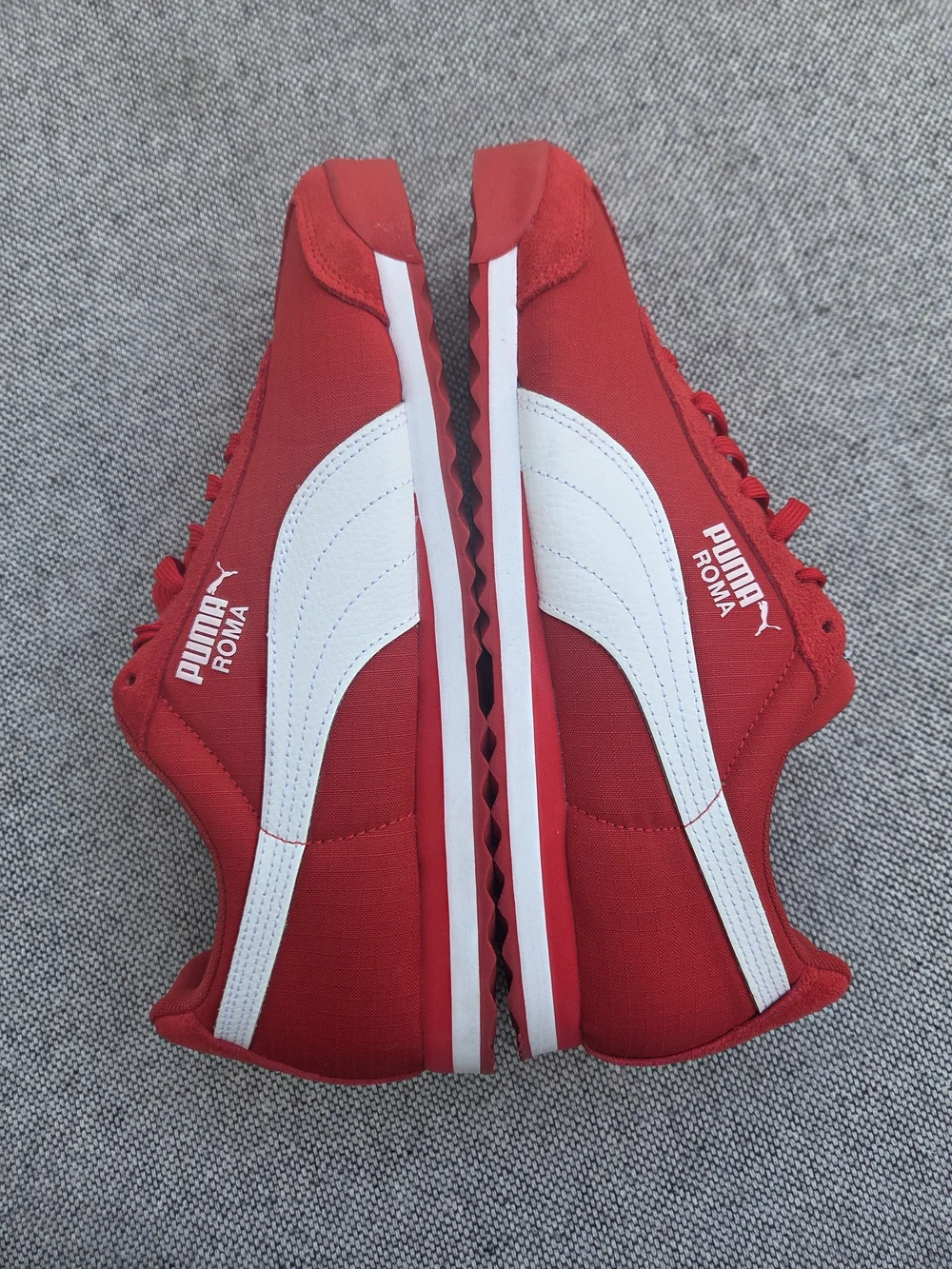 PUMA Roma Red White Suede Nylon Sneakers Men’s Size 10